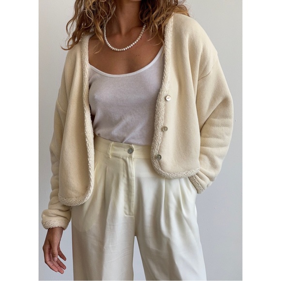 Donni poodle cotton terry cardigan grey - Picture 10 of 11